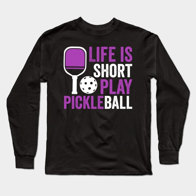 Pickleball women funny Long Sleeve T-Shirt by Positively Petal Perfect 